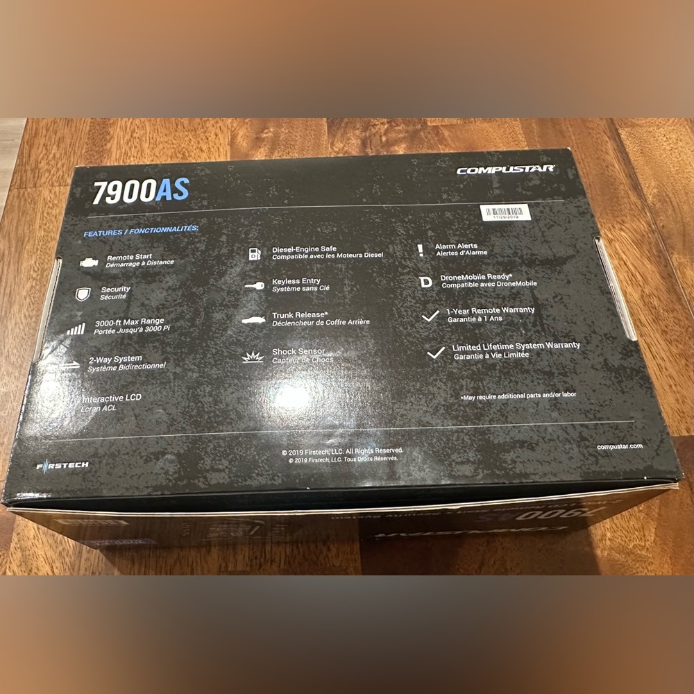 Compustar 7900AS Remote Start & Security System - Black/Blue - Picture 3 of 5